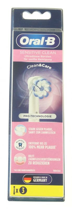410683 BRAUN ORAL-B SENSITIVE CLEAN 3ER, AUFSTECKBÜRSTE