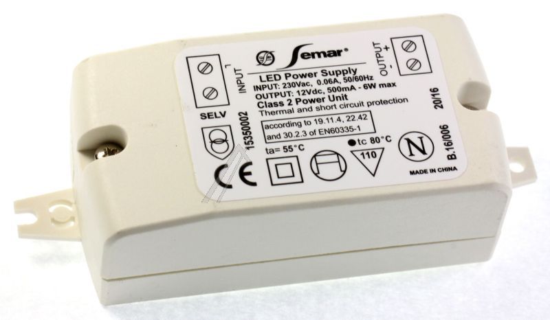 ELECTRONIC DRIVERS FOR LED 12V 6W-230V