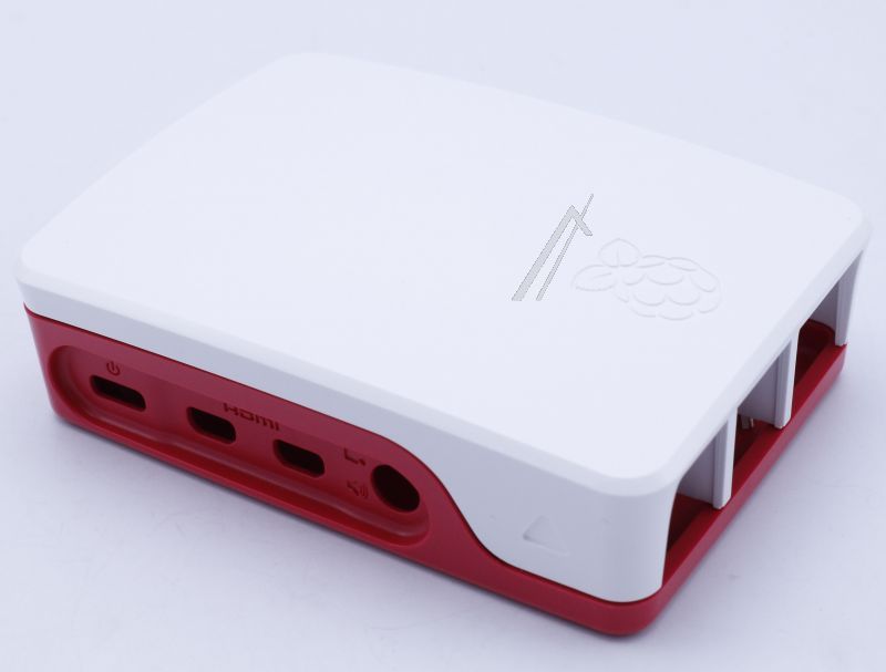 OFFIZIELLES RASPBERRY PI 4 GEHÄUSE, ROT/WEISS