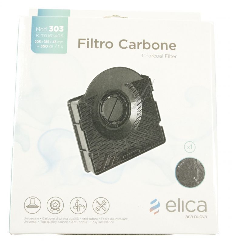 KIT0161405 AKTIVKOHLEFILTER MOD.303 P/ELICA 1PZ AC 20