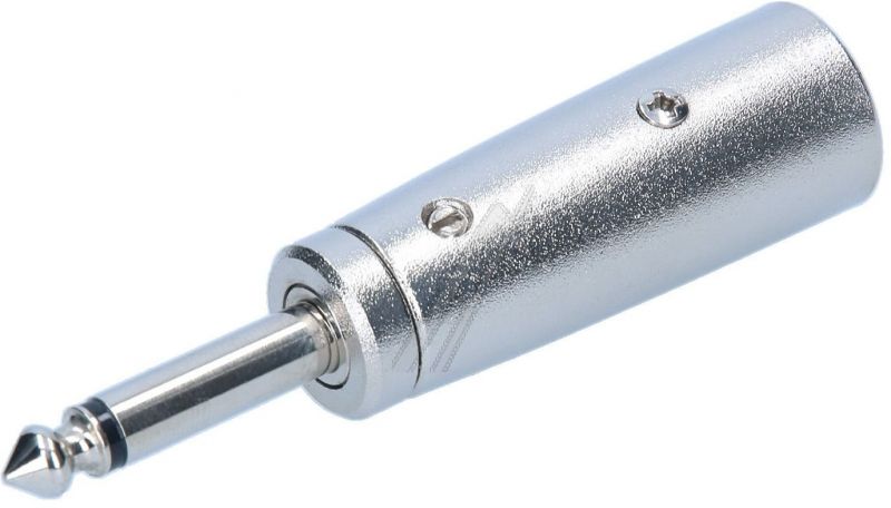 27452 XLR ADAPTER AUX KLINKE 6,35MM MONO STECKER ZU XLR STECKER