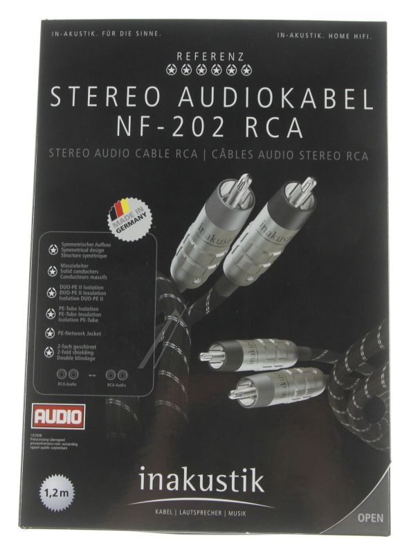 00718112 REFERENZ NF-202 STEREO SET 1,2M NVP AUDIOKABEL