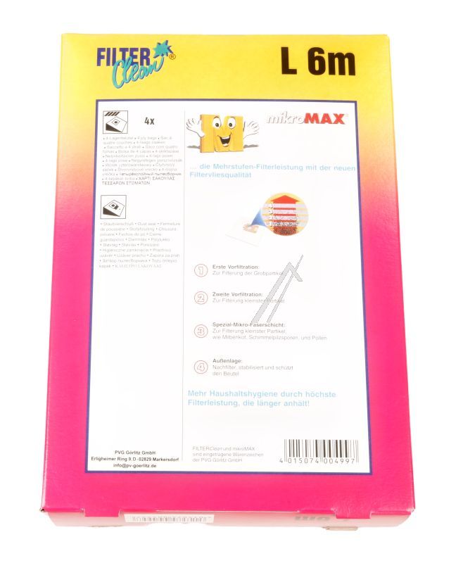 L2/6/7M FL0012-K STAUBBEUTEL 4+2