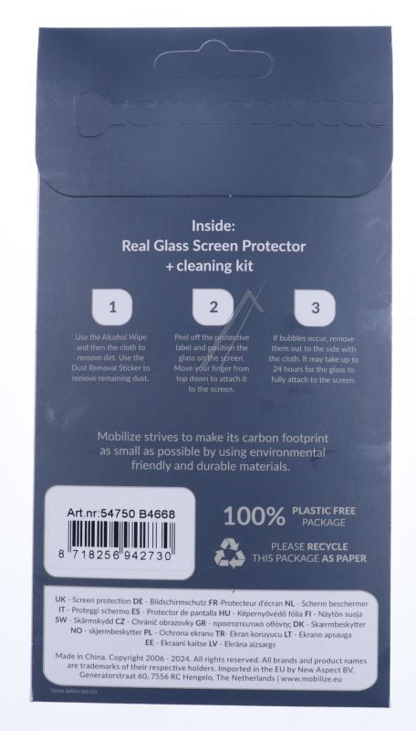 54750 MOBILIZE GLASS SCREEN PROTECTOR - SCHWARZER RAHMEN - SAMSUNG GALAXY A02S/A03/A03S/A04S/A12/M12/A13/A32 5G