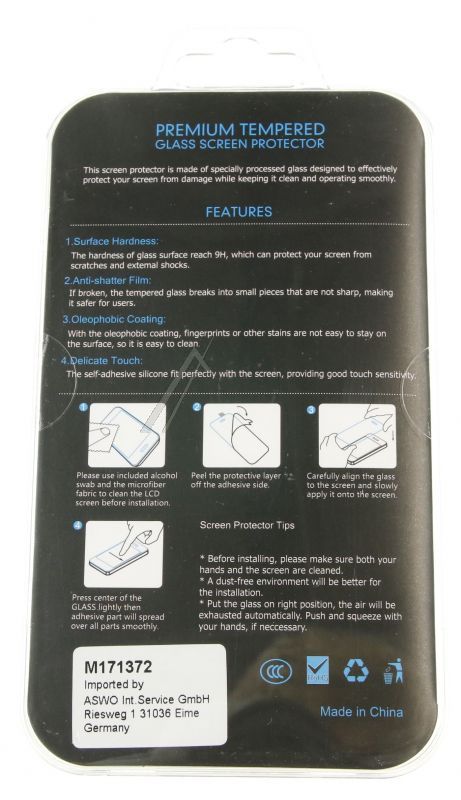 TEMPERED GLASS PREMIUM DISPLAYSCHUTZGLAS FÜR SAMSUNG GALAXY S9