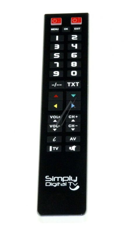 SIMPLY DIGITAL TV 2IN1 SUPTPB015 UNIVERSAL-FERNBEDIENUNG MIT GROSSEN TASTEN UND 2 EBENEN