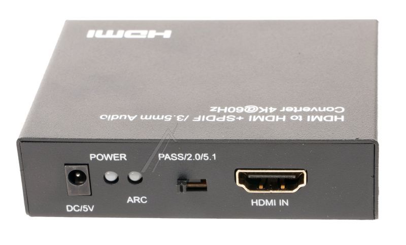 HDMI-AUDIO-EXTRAKTOR MIT SPDIF UND 3,5MM STEREOAUSGANG (ARC-FÄHIG), UNTERSTÜTZT 4KX2K@60HZ