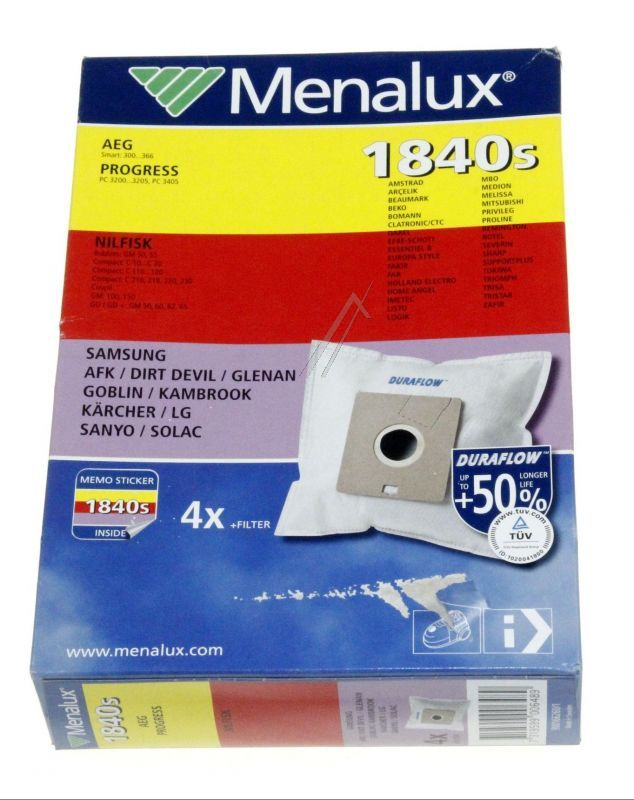 9001662601 1840S 4 VLIESBEUTEL +1 MIKROFILTER ZUM ZUSCHNEIDEN