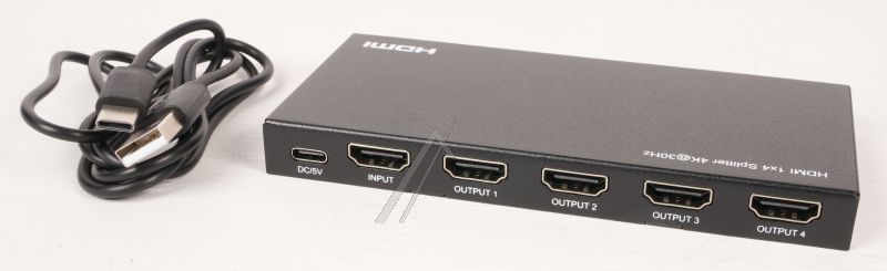 HDMI-SPLITTER 1X4, HDMI 1.4 MIT 4K@30HZ-UNTERSTÜTZUNG