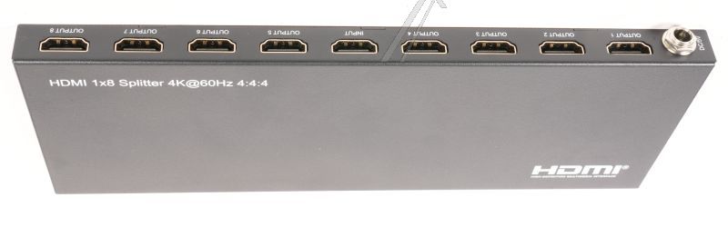 HDMI-SPLITTER 1X8 MIT UNTERSTÜTZUNG FÜR 4K@60HZ, HDCP 2.3 UND EDID-STEUERUNG (KOPIEREN, AUTOMATIK, DOWNSCALER)