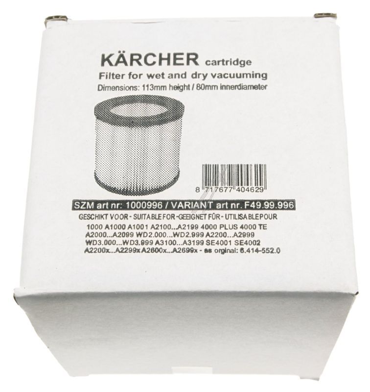 ZYLINDERFILTER ALTERNATIV FÜR KÄRCHER KFI3310