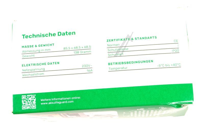 ALG001-EU AKKU LIFE GUARD STECKER