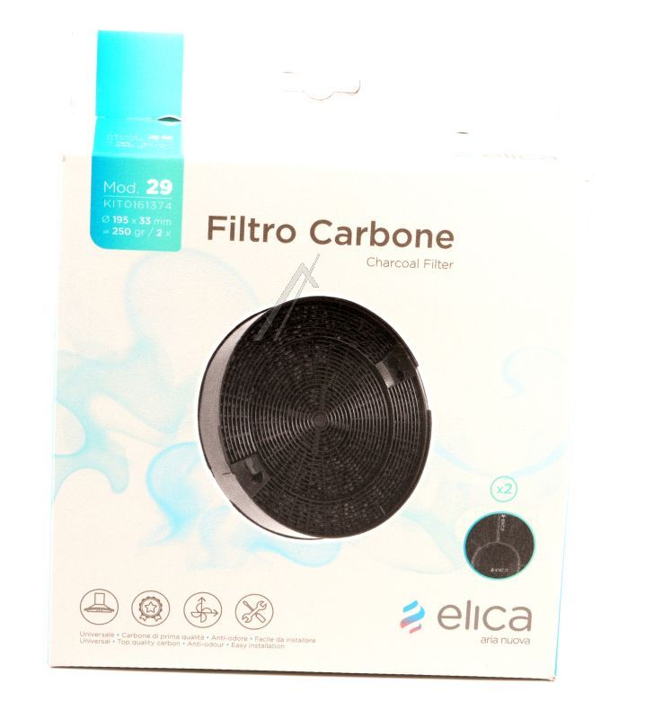 KIT0161374 AKTIVKOHLEFILTER MOD.29 P/ELICA 2 ST. AC 20
