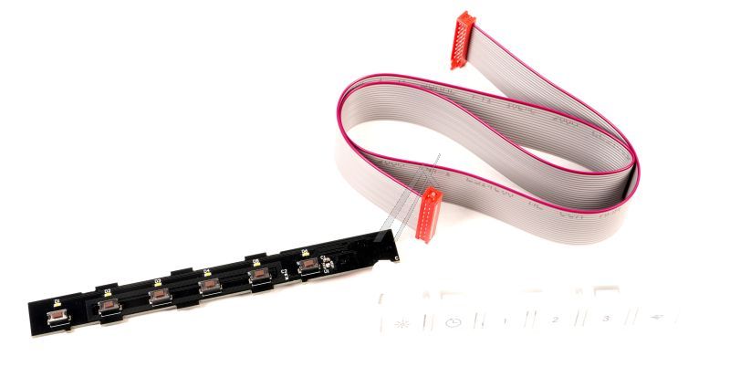 133.0643.127 SP HAUBEN-TASTATUR 6 TASTEN STREIFEN WEISS HOO