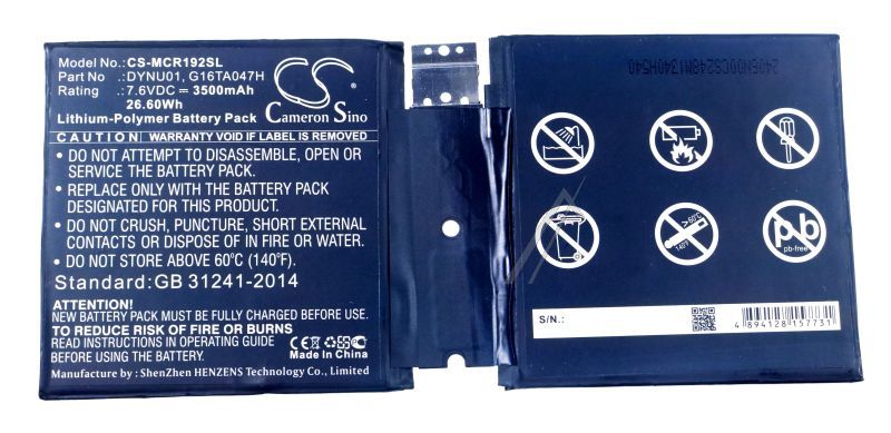 7,6V-3500MAH AKKU ALTERNATIV FÜR SURFACE GO 2