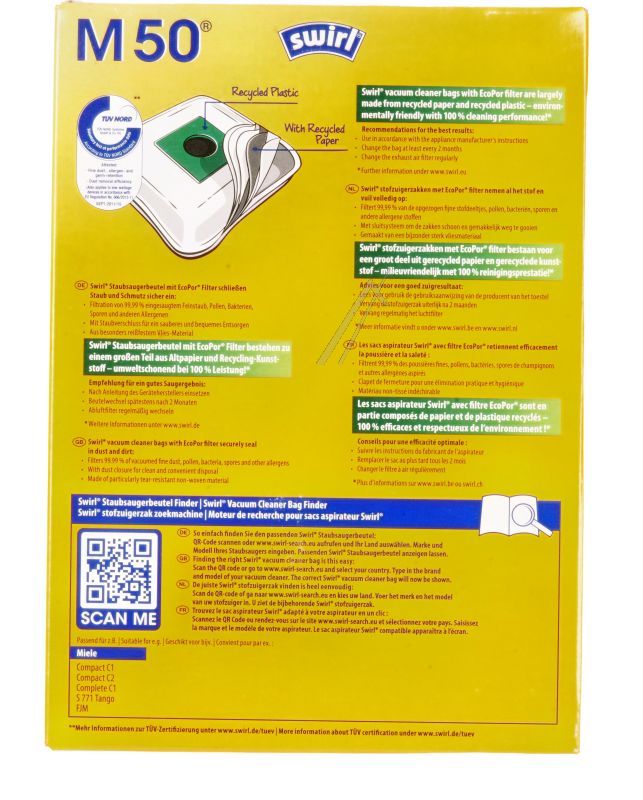 M50 SP1704050 M50 CONF-5 MICROPOR BEUTEL+2 M.FILTER