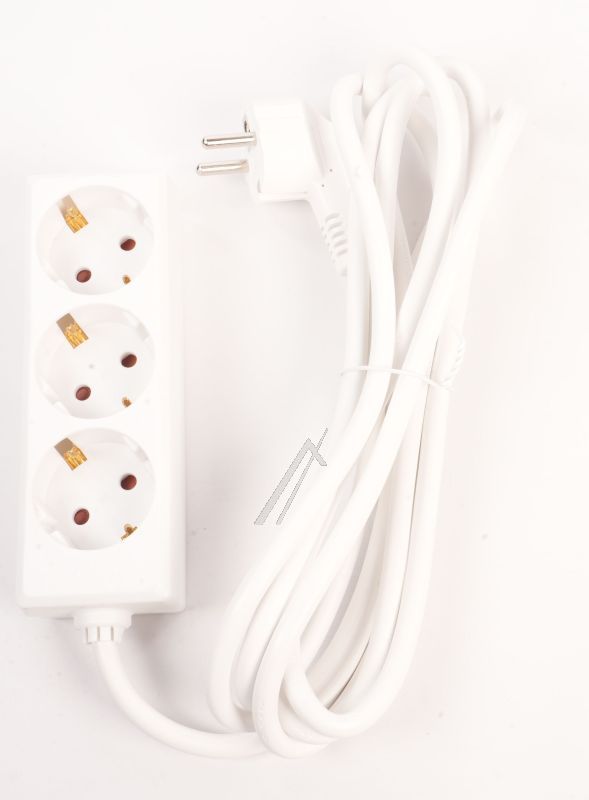 387.271S SELLY 3FACH STECKDOSENLEISTE WEISS 3M H05VV-F 3G1,5MM² MIT SCHUTZKONTAKTWINKELSTECKER