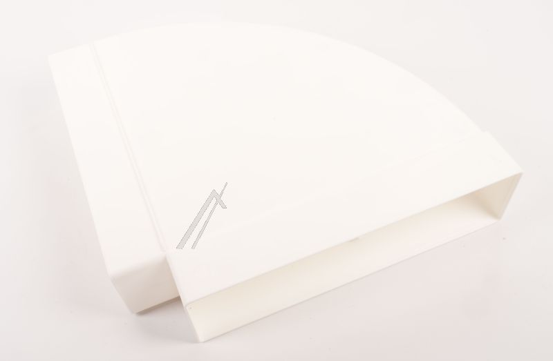 T-RBH 1 125 4021043 BREITKANAL-ROHRBOGEN HORIZONTAL 90° WEISS 218X55MM