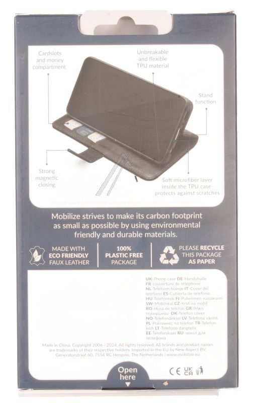 80257 MOBILIZE PREMIUM GELLY WALLET BOOK CASE SAMSUNG GALAXY A36 5G/A56 5G SCHWARZ