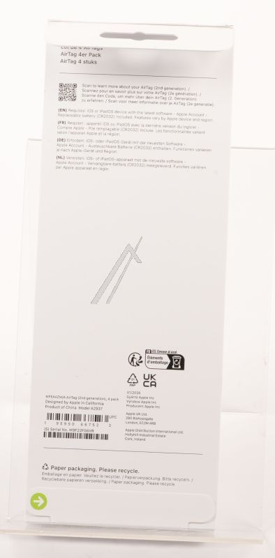 MFEA4ZM/A AIRTAG (2. GENERATION) 4ER-PACK