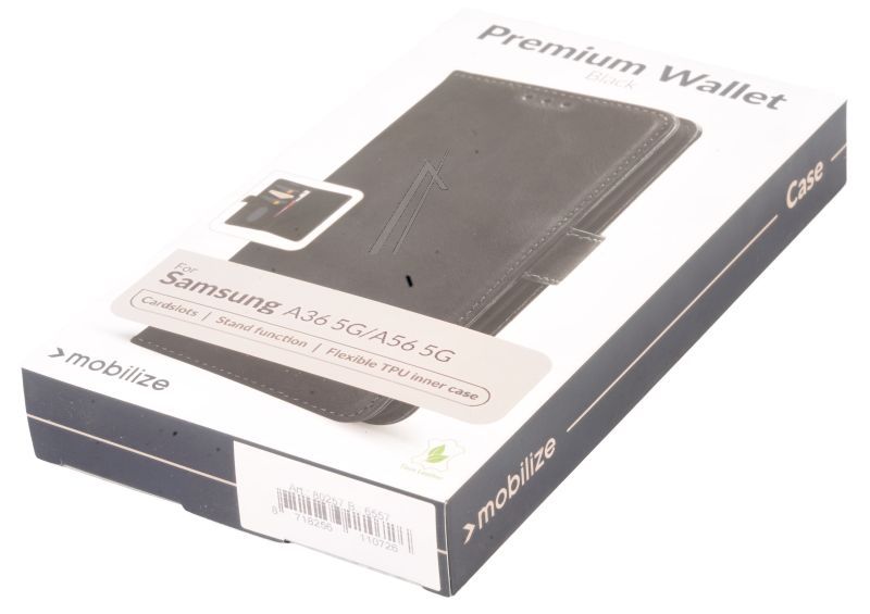 80257 MOBILIZE PREMIUM GELLY WALLET BOOK CASE SAMSUNG GALAXY A36 5G/A56 5G SCHWARZ