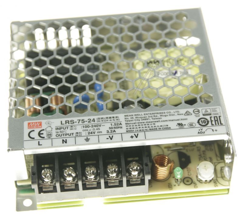 24VDC-3,2A-76,8W LRS-75-24 NETZTEILPLATINE ABGESCHIRMT