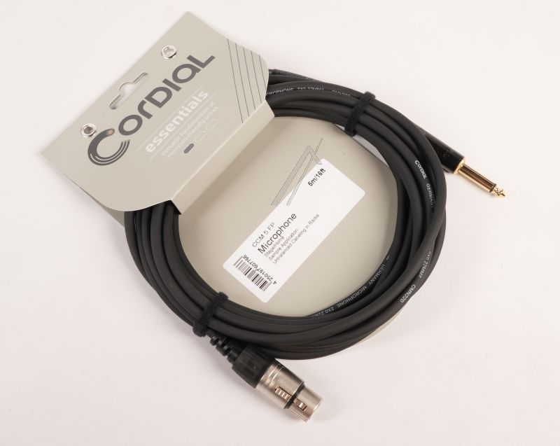 CCM 5 FP XLR-BUCHSE/KLINKENSTECKER 6,3MM MONO - 5M