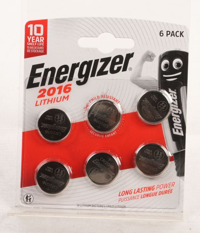 CR2016 E304313800 ENERGIZER SPEZIALBATTERIE / LITHIUM CR-TYP 2016 BP 6 STÜCK