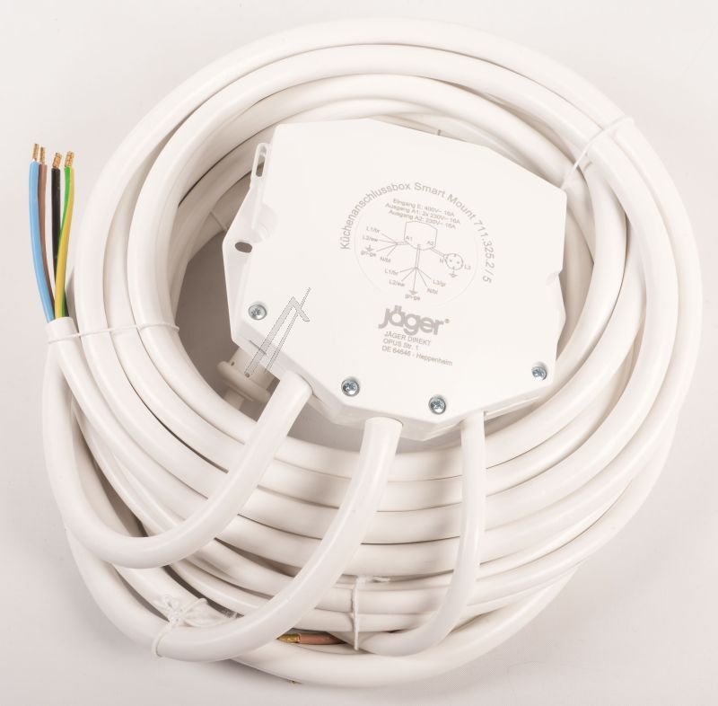 KÜCHENSCHLUSSBOX SMARTMOUNT, 3-FACH FÜR KOCHFELD & BACKOFEN MIT 5M LEITUNGEN