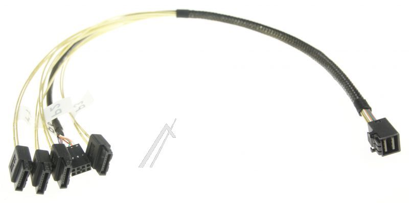 KABEL 83320 MINI SAS HD SFF-8643 AUF 4X SATA 7PIN REVERSE + SIDEBAND 0,5