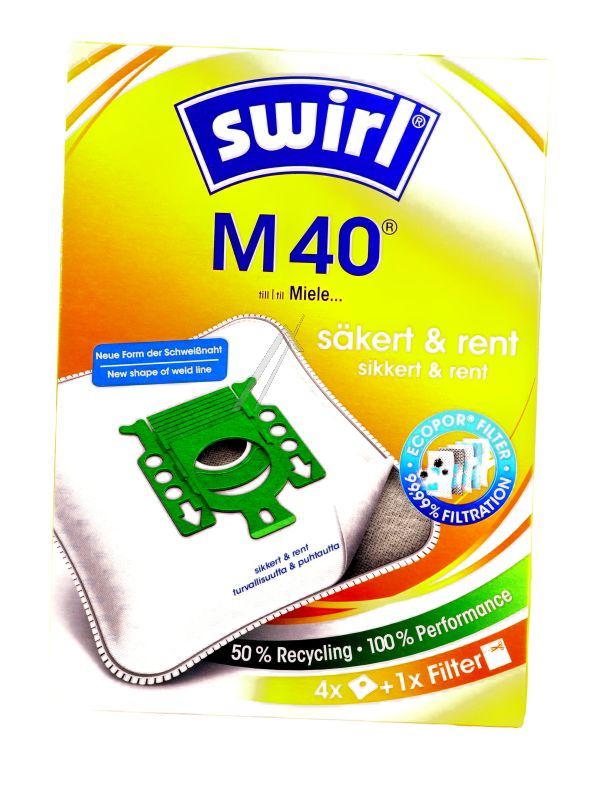 M40 / 99753 6786231 STAUBSAUGERBEUTEL MP AIRSPACE GREEN LINE, 4 STÜCK