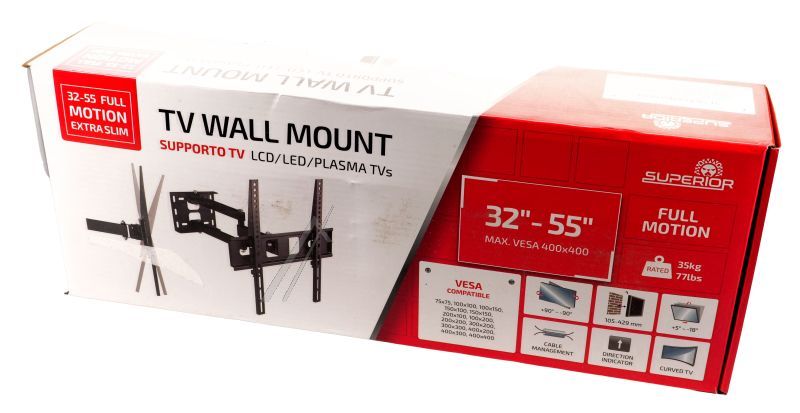 SUPSTV003 TV-WANDHALTER 32-55" FULL MOTION EXTRA SLIM