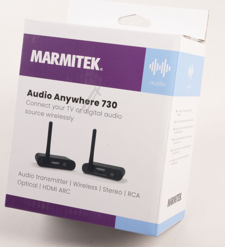 AUDIO ANYWHERE 730 25008634 DRAHTLOSER AUDIO-SENDER UND -EMPFÄNGER FÜR TV - TON UND DIGITALES AUDIO