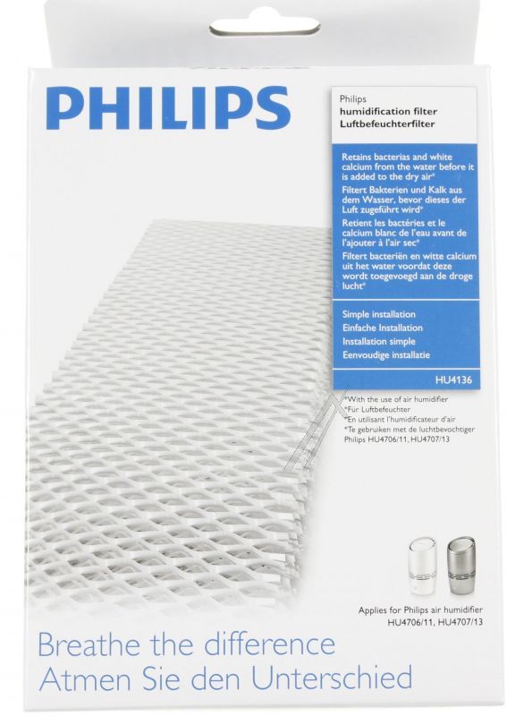 883413610770 HU4136/10 FILTER FÜR LUFTBEFEUCHTER SERIES 1000