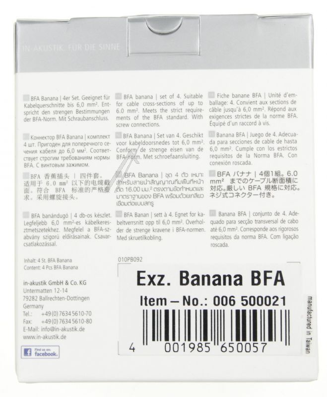 006500021 EXZELLENZ BANANENSTECKER BFA 4-SET