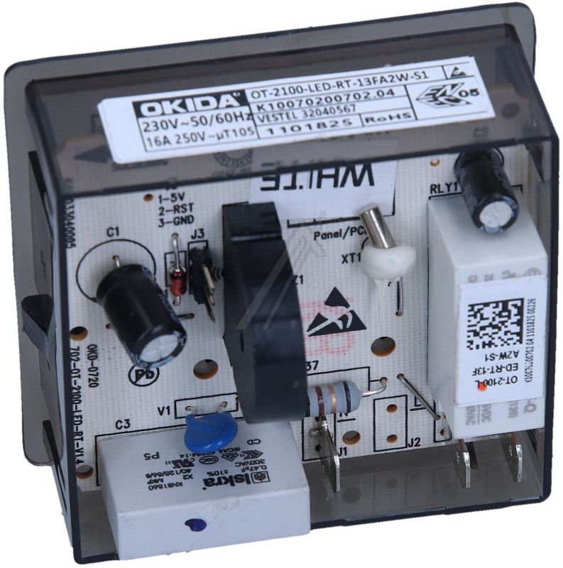 32040567 TIMER DIGITAL KOMPLETT WEISS TC CRYSTAL OKIDA