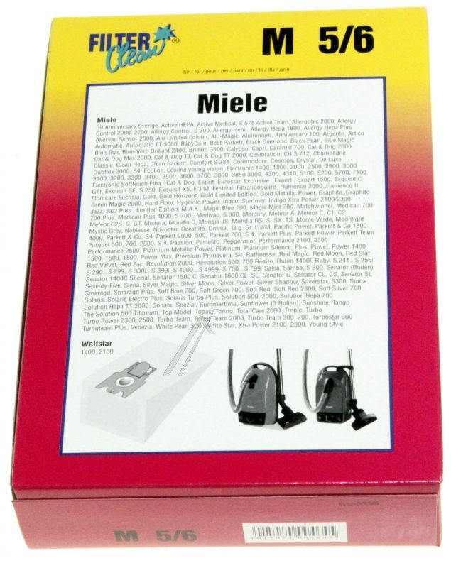 M5/6 000108-Z STAUBSAUGERBEUTEL 5 STÜCK