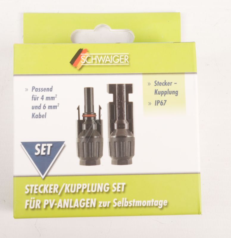 SOLAR SOMC4003 SOLARSTECKER (DC) STECKER/KUPPLUNG SET 1 PAAR
