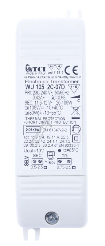 WU105 2C-07D AFCTRASFOTCI001 LED-NETZTEIL
